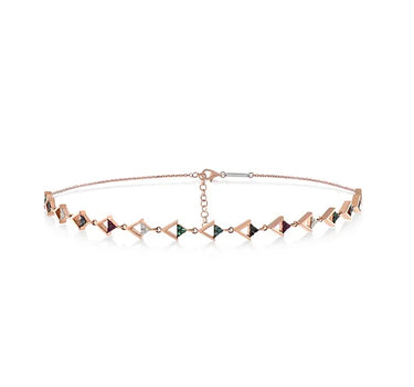 Opposite renkli choker